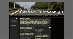 Desktop Screenshot of german-autobahn.eu
